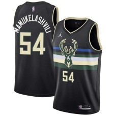 Milwaukee Bucks #54 Sandro Mamukelashvili Jersey -Black