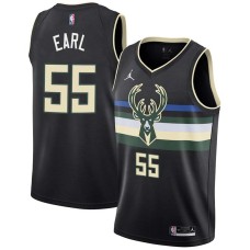 Milwaukee Bucks #55 Acie Earl Jersey -Black