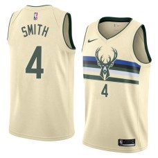 Milwaukee Bucks #4 Greg Smith Jersey -Cream