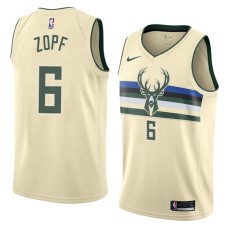 Milwaukee Bucks #6 Bill Zopf Jersey -Cream