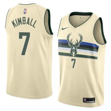 Milwaukee Bucks #7 Toby Kimball Jersey -Cream