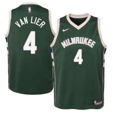 Milwaukee Bucks #4 Norm Van Lier Jersey -Green