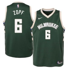 Milwaukee Bucks #6 Bill Zopf Jersey -Green