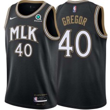 Atlanta Hawks #40 Gary Gregor Jersey -Black 2020-21 City