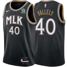 Atlanta Hawks #40 John Vallely Jersey -Black 2020-21 City