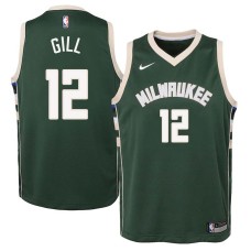 Milwaukee Bucks #12 Kendall Gill Jersey -Green