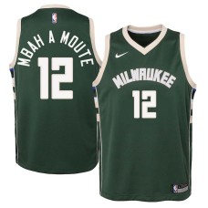 Milwaukee Bucks #12 Luc Mbah a Moute Jersey -Green