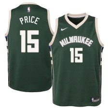 Milwaukee Bucks #15 Jim Price Jersey -Green