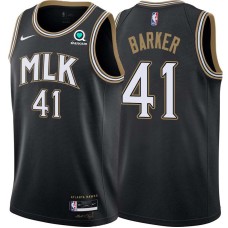 Atlanta Hawks #41 Tom Barker Jersey -Black 2020-21 City