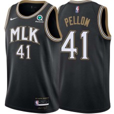 Atlanta Hawks #41 Sam Pellom Jersey -Black 2020-21 City