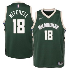 Milwaukee Bucks #18 Tony Mitchell Jersey -Green