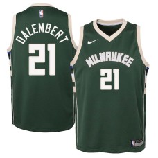 Milwaukee Bucks #21 Samuel Dalembert Jersey -Green