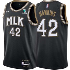 Atlanta Hawks #42 Connie Hawkins Jersey -Black 2020-21 City