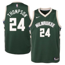 Milwaukee Bucks #24 George Thompson Jersey -Green