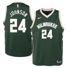 Milwaukee Bucks #24 George Johnson Jersey -Green