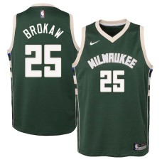 Milwaukee Bucks #25 Gary Brokaw Jersey -Green