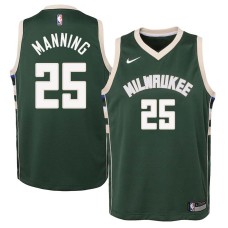 Milwaukee Bucks #25 Danny Manning Jersey -Green