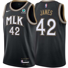 Atlanta Hawks #42 Henry James Jersey -Black 2020-21 City