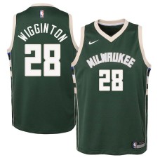 Milwaukee Bucks #28 Lindell Wigginton Jersey -Green