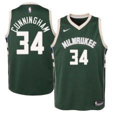 Milwaukee Bucks #34 Dick Cunningham Jersey -Green