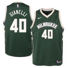 Milwaukee Bucks #40 John Gianelli Jersey -Green