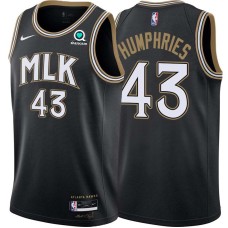 Atlanta Hawks #43 Kris Humphries Jersey -Black 2020-21 City