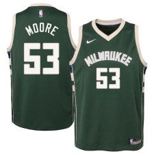 Milwaukee Bucks #53 Andre Moore Jersey -Green