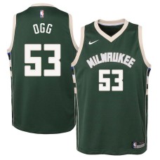 Milwaukee Bucks #53 Alan Ogg Jersey -Green