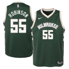 Milwaukee Bucks #55 Justin Robinson Jersey -Green