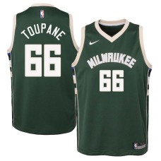 Milwaukee Bucks #66 Axel Toupane Jersey -Green