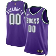 Milwaukee Bucks #00 Kevin Duckworth Jersey -Purple Classic