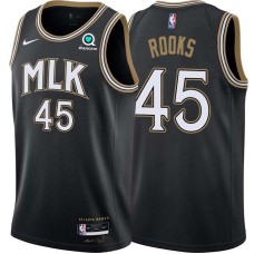 Atlanta Hawks #45 Sean Rooks Jersey -Black 2020-21 City