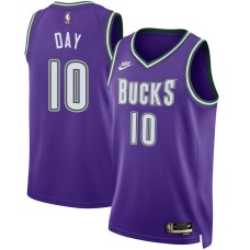 Milwaukee Bucks #10 Todd Day Jersey -Purple Classic