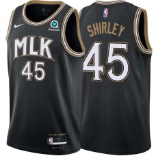 Atlanta Hawks #45 Paul Shirley Jersey -Black 2020-21 City