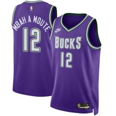 Milwaukee Bucks #12 Luc Mbah a Moute Jersey -Purple Classic