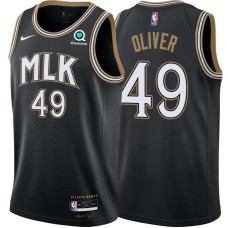 Atlanta Hawks #49 Cameron Oliver Jersey -Black 2020-21 City