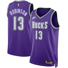 Milwaukee Bucks #13 Glenn Robinson Jersey -Purple Classic