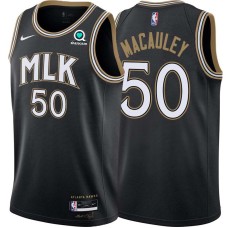 Atlanta Hawks #50 Ed Macauley Jersey -Black 2020-21 City