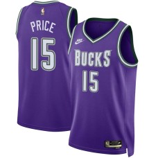 Milwaukee Bucks #15 Jim Price Jersey -Purple Classic