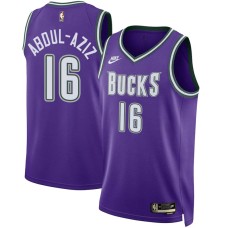 Milwaukee Bucks #16 Zaid Abdul-Aziz Jersey -Purple Classic