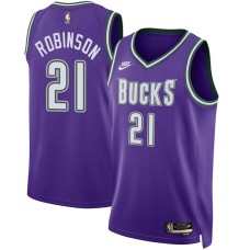 Milwaukee Bucks #21 Flynn Robinson Jersey -Purple Classic