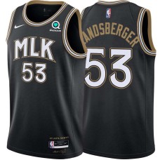 Atlanta Hawks #53 Mark Landsberger Jersey -Black 2020-21 City