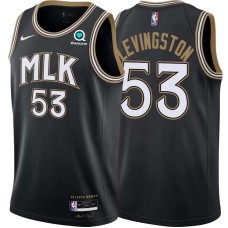 Atlanta Hawks #53 Cliff Levingston Jersey -Black 2020-21 City