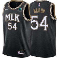 Atlanta Hawks #54 Lee Nailon Jersey -Black 2020-21 City