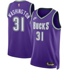 Milwaukee Bucks #31 Richard Washington Jersey -Purple Classic