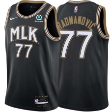 Atlanta Hawks #77 Vladimir Radmanovic Jersey -Black 2020-21 City