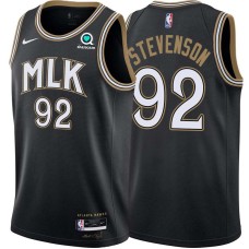 Atlanta Hawks #92 DeShawn Stevenson Jersey -Black 2020-21 City