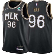 Atlanta Hawks #96 Don Ray Jersey -Black 2020-21 City