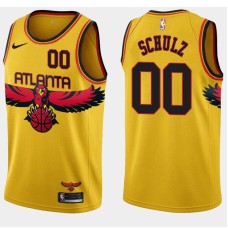 Atlanta Hawks #00 Dick Schulz Jersey -Yellow 2021-22 City