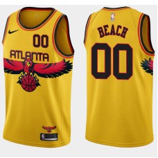 Atlanta Hawks #00 Ed Beach Jersey -Yellow 2021-22 City